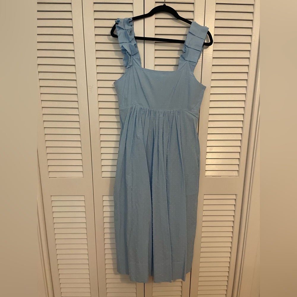 Elegant Blue Sleeveless Dress